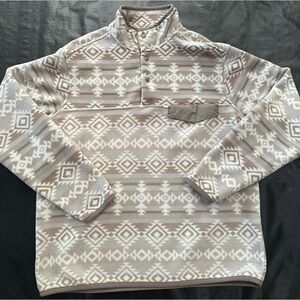 Aztec Print Fleece Jacket
